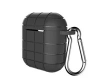 Чехол AirPods 1/2 Cube (черный)