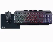 Игровой набор (клавиатура+мышь+коврик) Smartbuy RUSH Shotgun черный