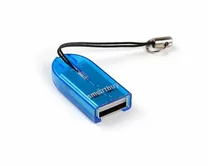 CardReader USB 2.0 - MicroSD, Smartbuy 710 (голубой)