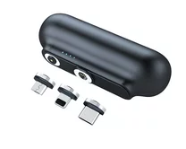 Внешний АКБ 2600 mAh Magnetic 3в1 (micro, lightning, Type-C) черный