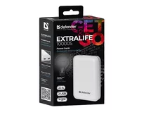 Внешний АКБ 10000 mAh Defender ExtraLife 10000S Li-pol, 2USB, 2.1A