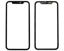 Стекло + рамка iPhone 11 (6.1) черное 1кл