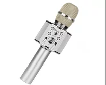 Колонка-Микрофон Hoco BK3 Cool sound KTV (серебро)
