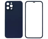 Защита 360 iPhone 12 Pro Max темно-синяя
