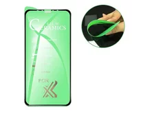 Защитное стекло-плёнка iPhone 13/13 Pro/14/16e Ceramics черное, 0.1 mm