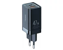 СЗУ-1USB+1USB-C McDodo CH-8581 47W GaN, черный