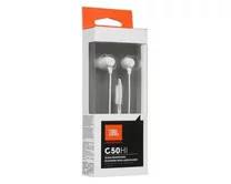 Наушники JBL C50HI с микрофоном белые
