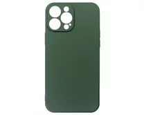 Чехол iPhone 13 Pro Max Microfiber (темно-зеленый)