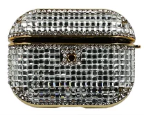 Чехол AirPods Pro Diamond Cube (серебрянный)