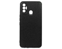УДАЛИТЬЧехол Tecno Spark 7 Экокожа (черный)