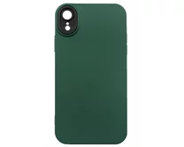 Чехол iPhone XR BICOLOR (темно-зеленый)