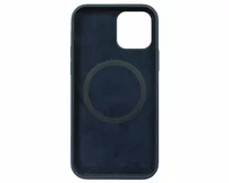 УДАЛИТЬЧехол iPhone 12/12 Pro Liquid Silicone MagSafe FULL (темно-синий)