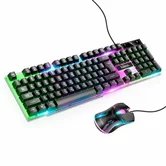 Игровой набор (клавиатура+мышь) Hoco GM11 Terrific glowing (черный)