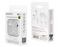 Наушники Borofone BM30 Original series с микрофоном, 3.5jack, белые