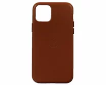 Чехол iPhone 11 Pro Leather hi-copy (коричневый)