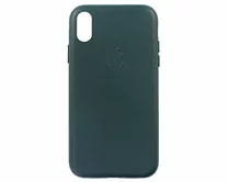 Чехол iPhone XR Leather hi-copy (синий)