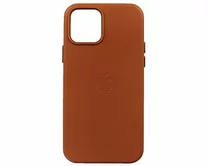 Чехол iPhone 12/12 Pro Leather hi-copy (коричневый)