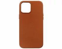 Чехол iPhone 12 Pro Max Leather hi-copy (коричневый)
