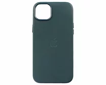 Чехол iPhone 14 Plus/15 Plus Leather hi-copy (синий)