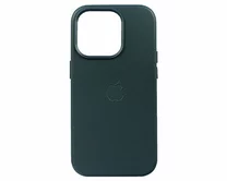 Чехол iPhone 14 Pro Leather hi-copy (синий)