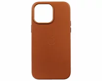 Чехол iPhone 14 Pro Max Leather hi-copy (коричневый)