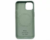 Чехол iPhone 14 Silicone Case MagSafe hi-copy (мятный)