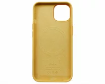 Чехол iPhone 14 Silicone Case MagSafe hi-copy (желтый)