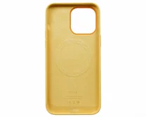 Чехол iPhone 14 Pro Max Silicone Case MagSafe hi-copy (желтый)