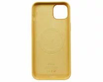 Чехол iPhone 14 Plus/15 Plus Silicone Case MagSafe hi-copy (желтый)