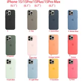 Чехол iPhone 14 Plus/15 Plus Silicone Case MagSafe hi-copy (желтый)