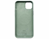 Чехол iPhone 14 Plus/15 Plus Silicone Case MagSafe hi-copy (мятный)