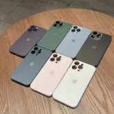 Чехол iPhone 14 Pro Matte Glass (темно-синий)