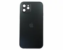 Чехол iPhone 12 Matte Glass (черный)