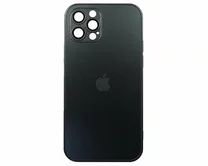 Чехол iPhone 12 Pro Matte Glass (черный)