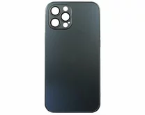 Чехол iPhone 12 Pro Max Matte Glass (черный)