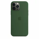 Чехол iPhone 13 Silicone Case MagSafe hi-copy (темно-зеленый)