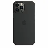Чехол iPhone 13 Silicone Case MagSafe hi-copy (черно-синий)