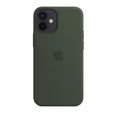 Чехол iPhone 12/12 Pro Silicone Case MagSafe hi-copy (темно-зеленый)