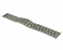 Ремешок Samsung/Huawei/Amazfit GTR 22mm cheap 3-bead металл серебро 