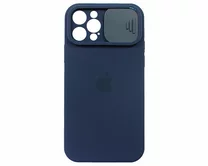 Чехол iPhone 12 Pro Protect Cam (темно-синий)