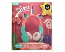 Наушники с Bluetooth CXT-8M детские единорог розовые