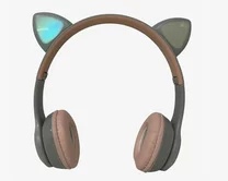 Наушники с Bluetooth P47M детские с ушками серые