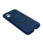 Чехол iPhone 11 Pro Leather Magnetic (темно-синий)