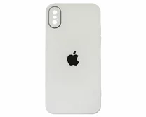 Чехол iPhone X/XS Matte Glass (белый)
