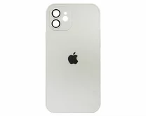 Чехол iPhone 12 Matte Glass (белый)