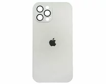 Чехол iPhone 12 Pro Max Matte Glass (белый)