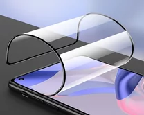 Защитное стекло-плёнка iPhone 14 Pro/15/16 Ceramics матовое черное, 0.1 mm