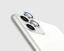 Защитная накладка на камеру iPhone 12 серебристая (комплект 2шт)