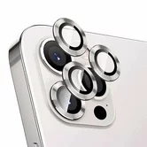Защитная накладка на камеру iPhone 12 Pro серебристая (комплект 3шт)