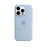 Чехол iPhone 14 Pro Max Silicone Case MagSafe hi-copy (голубой)